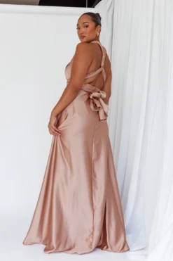 Ariana Multiway Maxi Dress Mocha -Cheap Dress Store 23688B09MOCHA 2