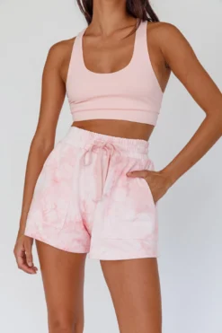Tahlee Pocket Shorts Tie-Dye Pink -Cheap Dress Store 27720B 20PINK 4