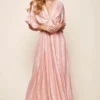 Libby Maxi Dress Peach Stripe