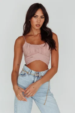Linka Cami Strap Crop Top Blush -Cheap Dress Store 62235BK16 20BLUSH 5