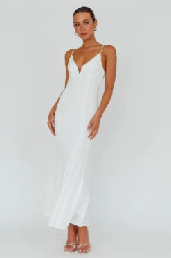 Lake Como Bodycon Maxi Dress White -Cheap Dress Store 62991B21 20WHITE 6