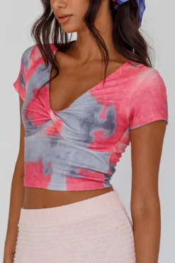 Chase Your Bliss Twist Crop Top Candy 7 Chase Your Bliss Twist Crop Top Candy -Cheap Dress Store 63313B 20CANDY 4