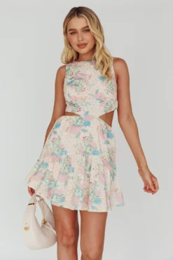 Jinx Open Back Flounce Mini Dress Pink -Cheap Dress Store 63401J 20PINK 5