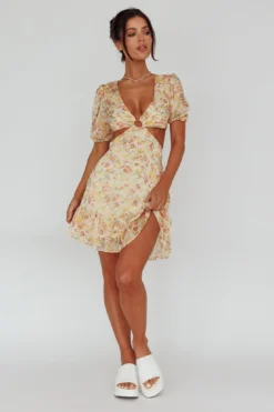 Graciele Laced Back Cut-Out Mini Dress Floral Orange 9 Graciele Laced Back Cut-Out Mini Dress Floral Orange -Cheap Dress Store CM1745J 20ORANGE 5