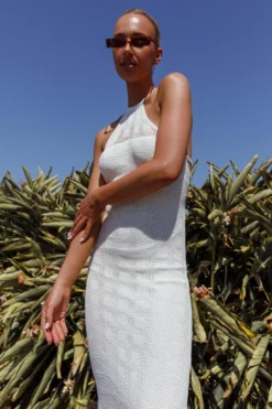 Bermuda Shores Crochet Maxi Dress White 15 Bermuda Shores Crochet Maxi Dress White -Cheap Dress Store CM6059D 20WHITE 8