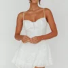 Summer In Sicily Hook & Eye Mini Dress White