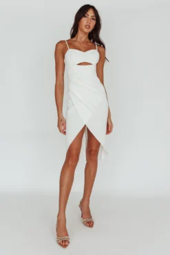 Amairani Cut-Out Bust Midi Dress White -Cheap Dress Store SLIBD28135 20OFF 20WHITE 6