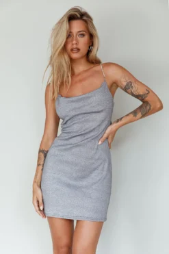 One Last Dance Diamante Strap Mini Dress Silver -Cheap Dress Store SLID2174 20SILVER 5