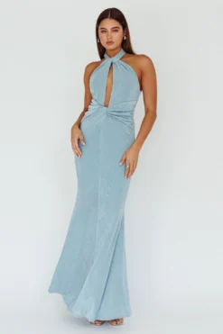 Ileana Twist Bodice Maxi Dress Light Blue 7 Ileana Twist Bodice Maxi Dress Light Blue -Cheap Dress Store SLLD9416 20LIGHT 20BLUE 2