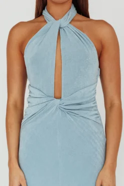 Ileana Twist Bodice Maxi Dress Light Blue 8 Ileana Twist Bodice Maxi Dress Light Blue -Cheap Dress Store SLLD9416 20LIGHT 20BLUE 4