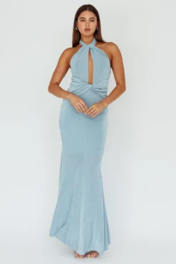 Ileana Twist Bodice Maxi Dress Light Blue 9 Ileana Twist Bodice Maxi Dress Light Blue -Cheap Dress Store SLLD9416 20LIGHT 20BLUE 5