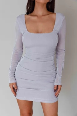 Wednesday Cowl Back Mini Dress Lilac -Cheap Dress Store SLPD72380E 20LILAC 4