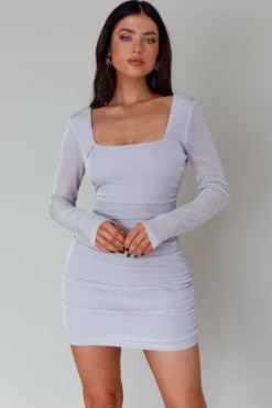 Wednesday Cowl Back Mini Dress Lilac -Cheap Dress Store SLPD72380E 20LILAC 6