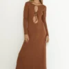 SNDYS Tallulah Maxi Dress Chestnut