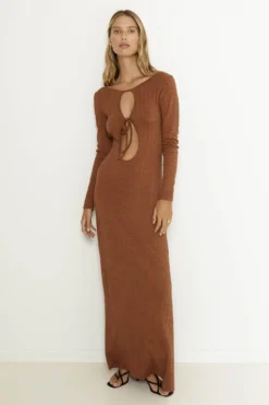 SNDYS Tallulah Maxi Dress Chestnut -Cheap Dress Store SLSFD745 20CHESTNUT 4
