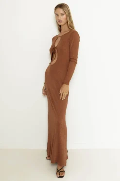 SNDYS Tallulah Maxi Dress Chestnut -Cheap Dress Store SLSFD745 20CHESTNUT 6