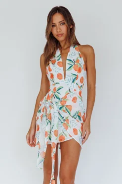 Euro Trip Halter Wrap Mini Dress Orange -Cheap Dress Store SN0019J02 20ORANGE 5