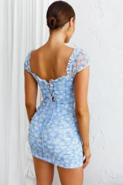 Daisy Chains Lace-up Back Mini Dress Blue 13 Daisy Chains Lace-up Back Mini Dress Blue -Cheap Dress Store SR0134D 20BLUE 7
