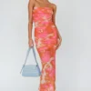 Logan Cami Strap Midi Dress Floral Pink