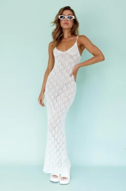 Maldives Knit Maxi Dress White 13 Maldives Knit Maxi Dress White -Cheap Dress Store SR0761J 20WHITE 5