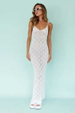 Maldives Knit Maxi Dress White 14 Maldives Knit Maxi Dress White -Cheap Dress Store SR0761J 20WHITE 6