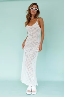 Maldives Knit Maxi Dress White 15 Maldives Knit Maxi Dress White -Cheap Dress Store SR0761J 20WHITE 7