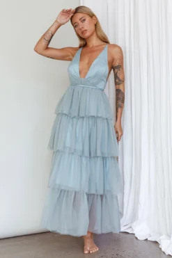 Auguste Tiered Frill Midi Dress Sage Green 9 Auguste Tiered Frill Midi Dress Sage Green -Cheap Dress Store ST3407D01 20SAGE 20GREEN 2