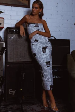 Comme Ci, Comme Ca Strapless Midi Dress White -Cheap Dress Store ST3651D 20WHITE 2