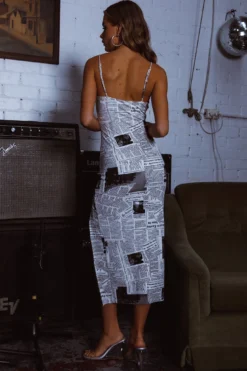 Comme Ci, Comme Ca Strapless Midi Dress White -Cheap Dress Store ST3651D 20WHITE 3