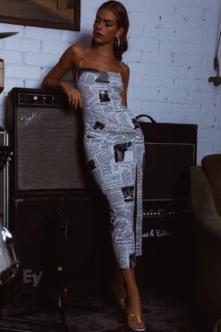 Comme Ci, Comme Ca Strapless Midi Dress White -Cheap Dress Store ST3651D 20WHITE 9