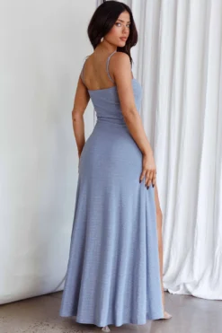 Stand Out Twist Detail Maxi Dress Ice Blue 8 Stand Out Twist Detail Maxi Dress Ice Blue -Cheap Dress Store ST3771D 20ICE 20BLUE 3