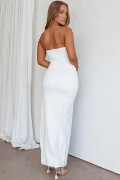 Mykonos Nights Strapless Maxi Dress White -Cheap Dress Store ST3831D 20WHITE 5