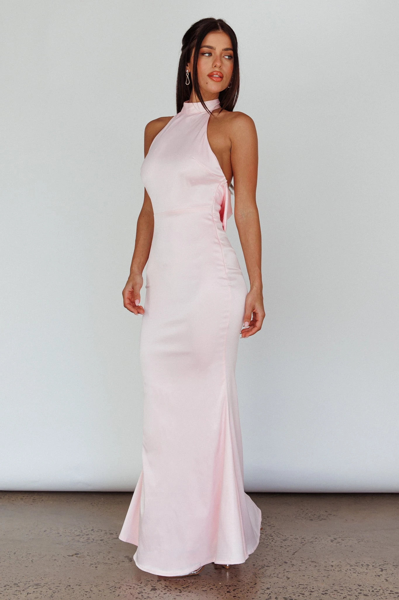 Fifth Avenue Bow Back Maxi Dress Baby Pink 5 Fifth Avenue Bow Back Maxi Dress Baby Pink - Image 5